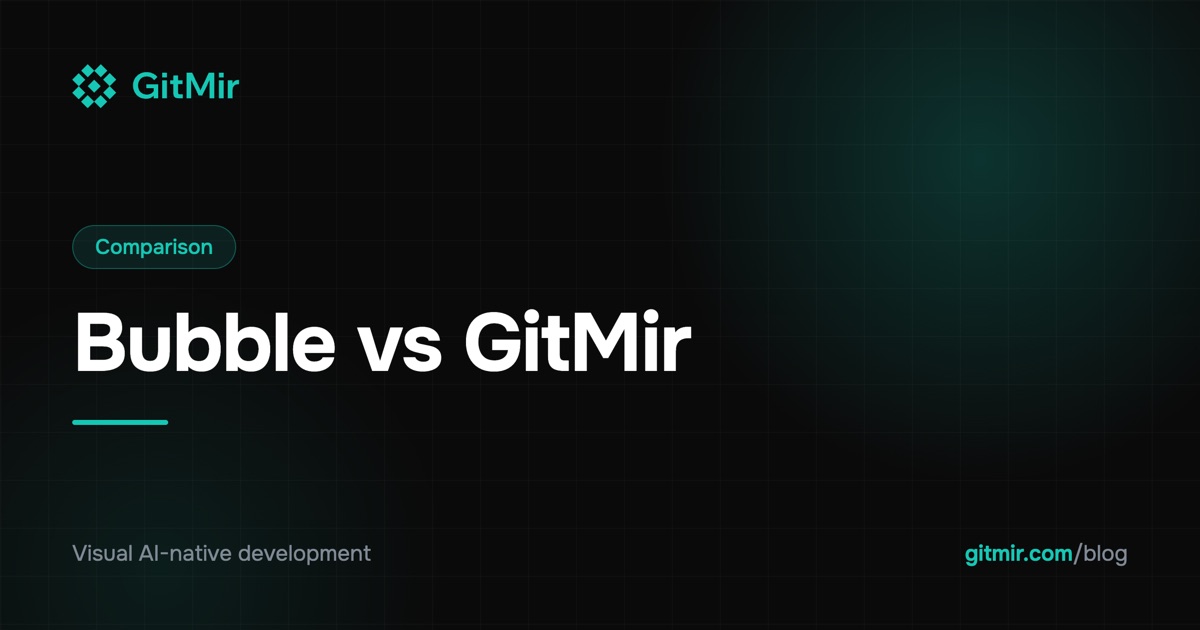 Bubble vs GitMir: No-Code vs Visual AI-Native