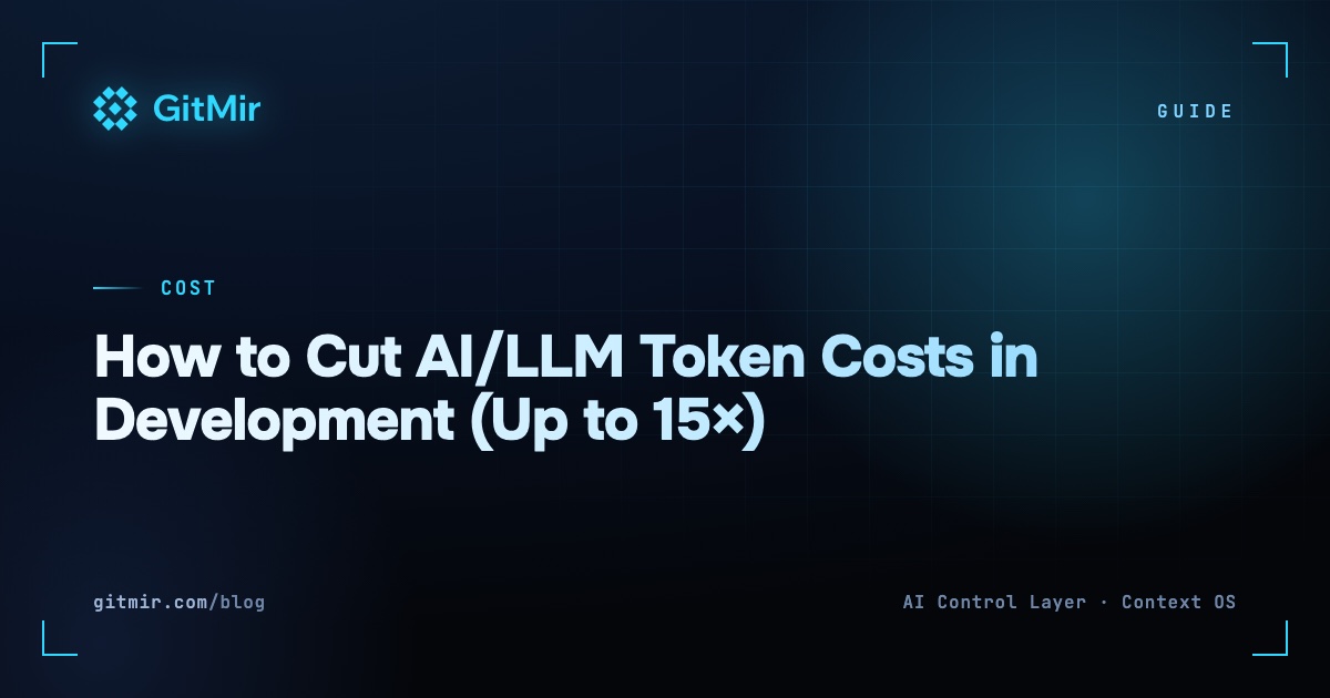 How to Cut AI/LLM Token Costs in Development (Up to 15×)