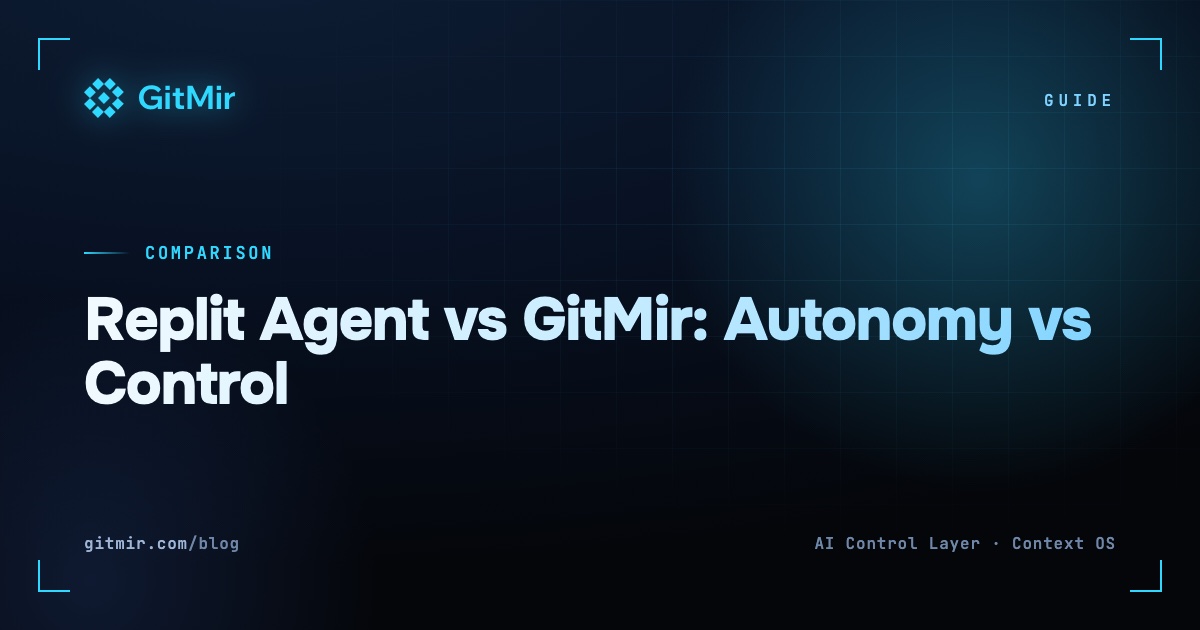 Replit Agent vs GitMir: Autonomy vs Control